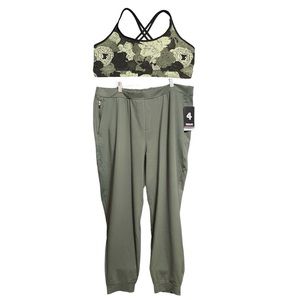 FourLaps Vitality Sports Bra & Joggers Athletic Set XXL